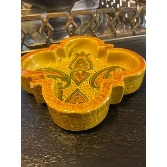 Bitossi aldo londi paisley ilalian ceramic ashtray - Picture 2 of 6